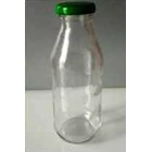 Botol Kaca 350 ml Round Glass Bottle with Metal Lid P032 1