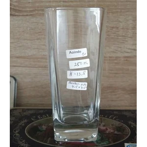 Gelas 250 ml Tall Square Drinking Cup P052