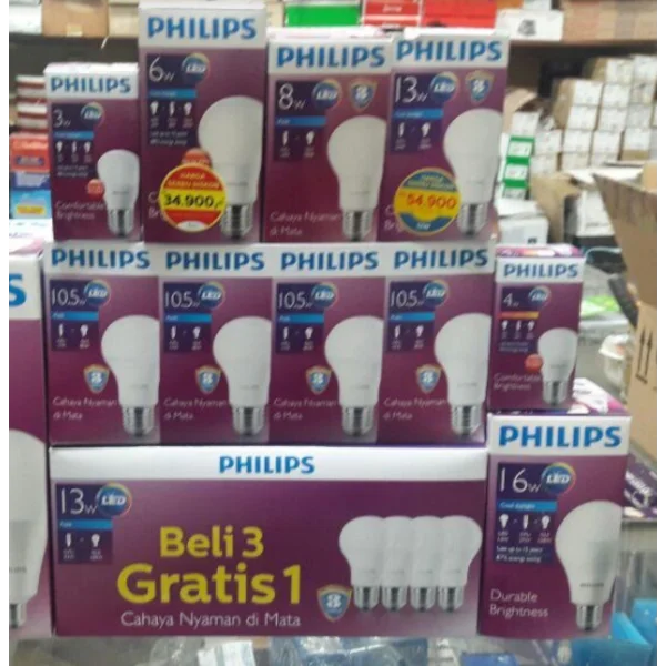 Lampu LED Philips 8 Watt Putih