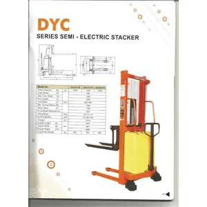 Semi Electric Stacker Dalton 1 Ton Tinggi 1600 mm