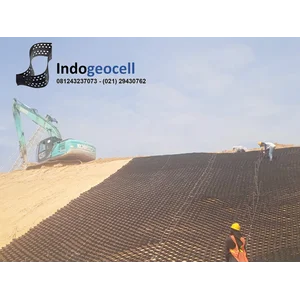 Geocell bertekstur berlubang tinggi 7.5cm 10cm 15cm
