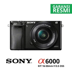 Kamera Digital Mirrorless Sony A6000 Kit 16-50Mm Hitam