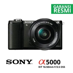 Kamera Digital Mirrorless Sony A5000 Kit 16-50Mm Black