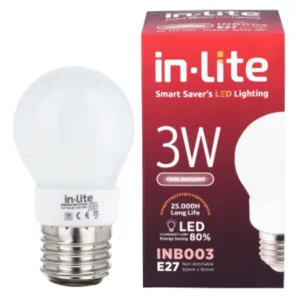 Bohlam Led In-Lite INB003-3CW Putih