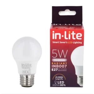 Bohlam Led In-Lite Inb007-5Ww Putih