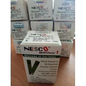 Nesco Strip Glucose Alat Cek Gula Darah Isi 25Pcs