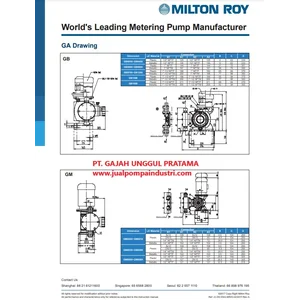 Dosing Pump LMI Milton Roy GM0050 PRAMNN