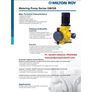 Dosing Pump LMI Milton Roy GM0090 PRAMNN