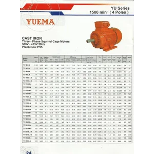 Motor Induksi YUEMA - Motor Elektrik YUEMA  & Lengkap