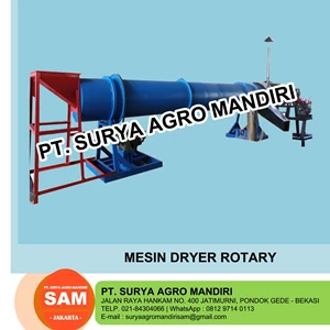 Mesin Dryer Rotary Pengering Kacang Tanah Kapasitas 300-500 kg / jam 