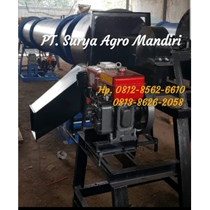 Mesin Dryer Rotary Pengering Biji Kacang Tanah Kapasitas 300-500 kg / jam 