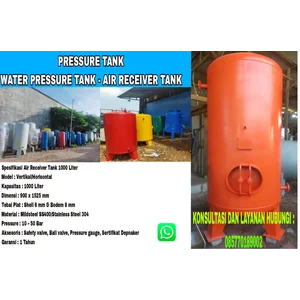PRESSURE TANK 1000 LITER 10 BAR