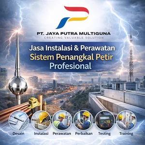jasa desain instalasi perawatan perbaikan training supervisi Programming testing commissioning sistem penangkal petir Jasa Pembuatan Penangkal Petir