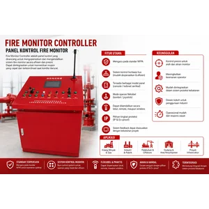 Panel Kontrol Fire Monitor / Fire Monitor Controller System Fire water monitor
