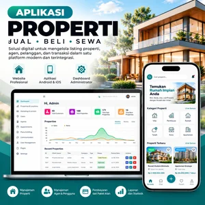 Aplikasi Marketplace Properti Jual Beli & Sewa Website Android & iOS