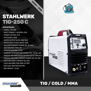 Stahlwerk TIG-250C Mesin Las Argon DC TIG Cold Welding 250A