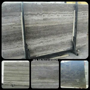 Travertine Grey Slab (Tv 17) Travertine Import