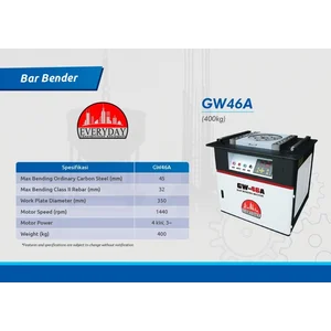 Mesin Bar Bender Tipe Gw46a Motor Power 4.0Kw 3P