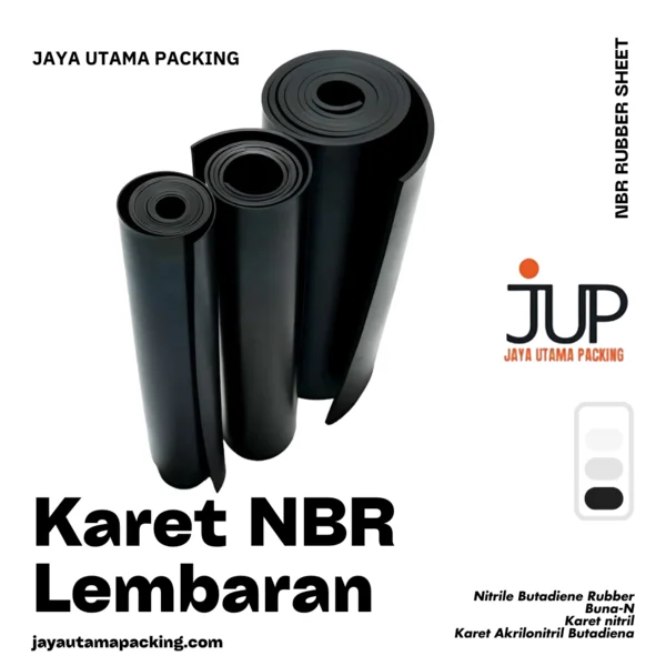 Karet NBR Lembaran (NBR Rubber Sheet) 1mm x 100cm (Per Meter)