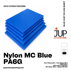 Batangan Nylon MC Blue PA6 (PA6G) Biru Rod Ø30 mm x 1000 mm