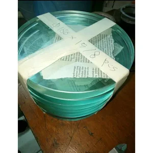 Sight Glass Kaca Tempered Bening Bulat Tebal 8mm