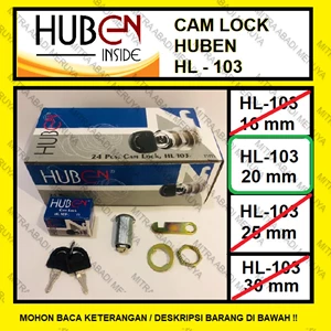 Kunci Loker Kait Camlock 20 mm Kunci Lemari Huben HL 103-20 Fitting dan Hardware Perabotan