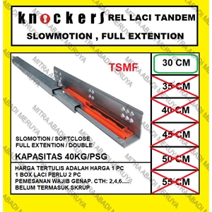 Rel Laci Tandem KNOCKERS TSMF 30 Rel Tandem Full Extension Fitting dan Hardware Perabotan