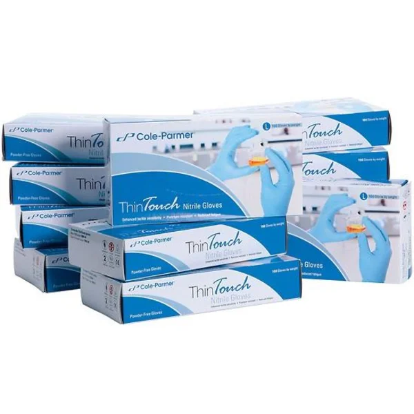 Alat Laboratorium Air Cole Parmer Thintouch Nitrile Gloves 12 Boxes Kit 2 Small 4 Medium 4 Large 2 Xlarge