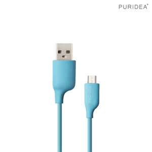 Puridea Data Cable Mic 1.2M 2.4A Blue (L02-Mic 1.2M Ble)