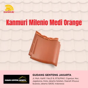 Genteng Keramik Kanmuri Milenio Medi Orange Kanmuri