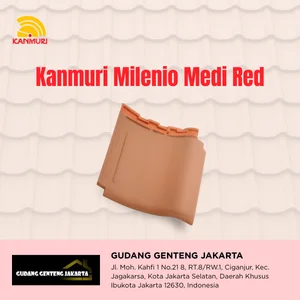  Genteng Keramik Kanmuri Milenio Medi Merah
