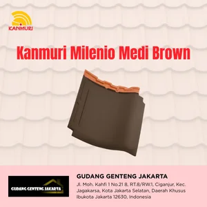 Genteng Keramik Kanmuri Milenio Cokelat