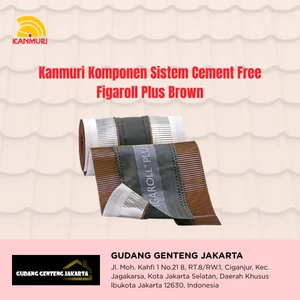 Perlengkapan Atap Kanmuri Sistem Cement Free Figaroll Plus Cokelat
