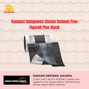 Perlengkapan Atap Kanmuri Sistem Cement Free Figaroll Plus Hitam