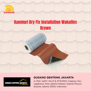 Perlengkapan Atap Kanmuri Dry Fix Installation Wakaflex Cokelat