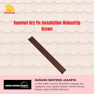 Perlengkapan Atap Kanmuri Dry Fix Installation Wakastrip Cokelat