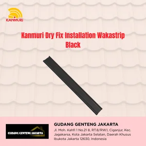 Perlengkapan Atap Kanmuri Dry Fix Installation Wakastrip Hitam