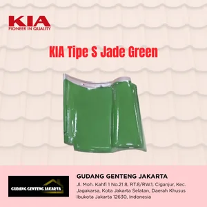 Genteng Keramik KIA Tipe S untuk Hunian Minimalis - Jade Green (Hijau)