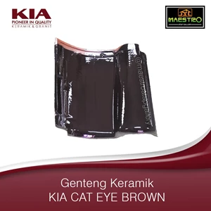 Genteng Keramik KIA Cat Eye Brown