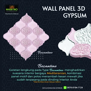 WALL PANEL 3D GYPSUM TYPE BEZANTINE