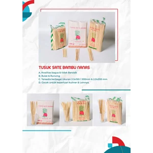 Tusuk Sate Bambu Cap Nanas 