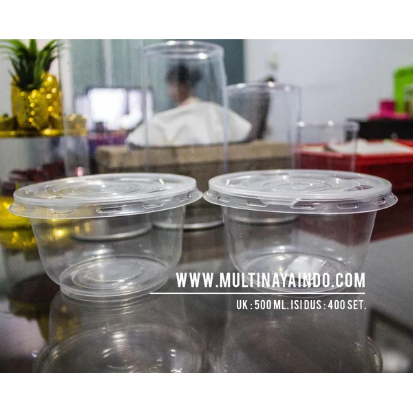 Mangkok Plastik / Thinwall  / Food Container  Ukuran 500 mL Tahan Panas
