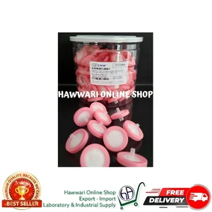 Syringe Filter Hydrophilic PTFE diameter  25mm  0.45um 1 Pack PINK free COA