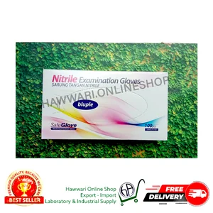 Sarung Tangan Nitrile (Nitrile Examination Gloves) Bluple 1 Box 100 Pcs