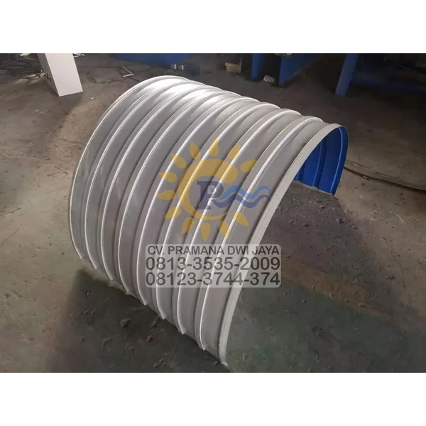 Atap Lengkung di Batu Spandek Radial Zincalume