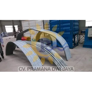 Atap Lengkung di Denpasar Spandek Radial Zincalume