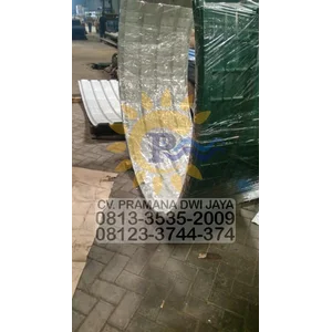Atap Lengkung di Flores Spandek Radial Zincalume