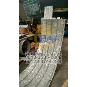 Atap Lengkung di Gorontalo Spandek Radial Zincalume