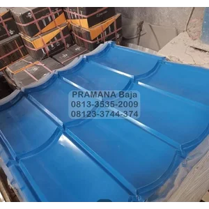Atap Spandek Pasir Warna Biru Panjang 3 meter
