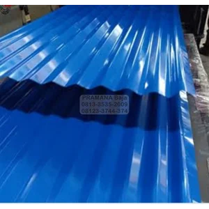 Atap Spandek Pasir Warna Biru Panjang 6 meter